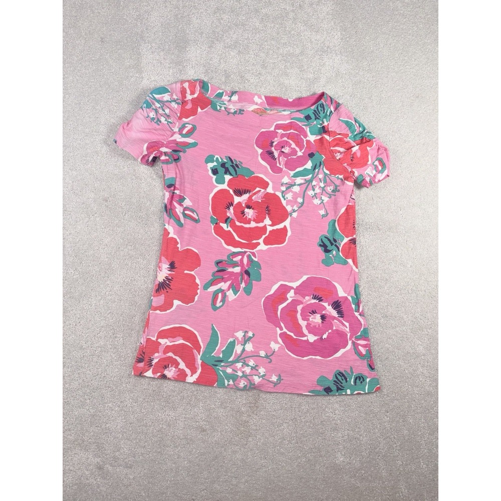 lilly pulitzer pink short sleeve boat neck medium resort